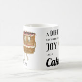 Grappige Cake verzen Dieet Citaat Koffiemok (Center)