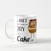 Grappige Cake verzen Dieet Citaat Koffiemok (Links)