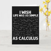 Grappige Calculus Voor Mannen Vrouwen Wiskunde Doc Kaart (Gele Bloem)