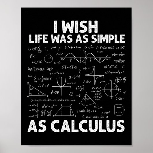 Grappige Calculus Voor Mannen Vrouwen Wiskunde Doc Poster (Voorkant)