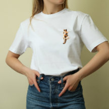 Grappige Calico Kat Hou Vol Tee