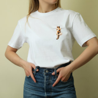 Grappige Calico Kat Hou Vol Tee Tri-Blend Shirt