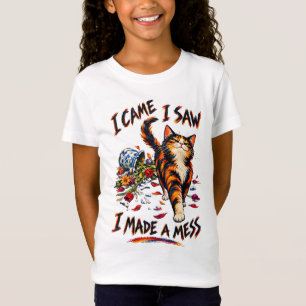 Grappige Calico Kat Ik Kwam Ik Zag Ik Maakte Een R T-shirt