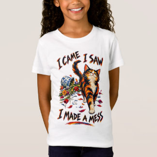 Grappige Calico Kat Ik Kwam Ik Zag Ik Maakte Een R T-shirt