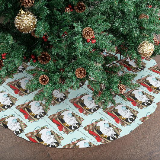 Grappige Calico Kat Kerstcadeau Doos Kerstboom Rok