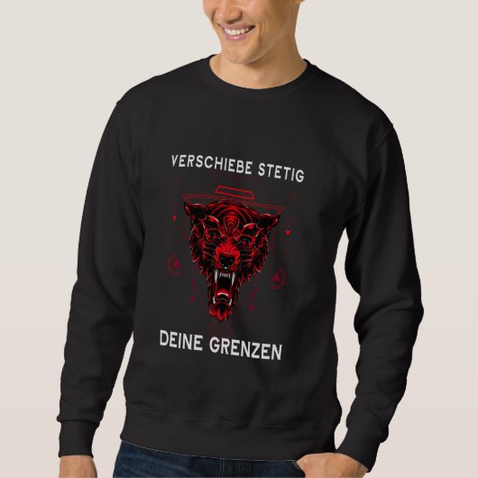Grappige Calisthenics Beweegt Grenzen Rode Wolf We Trui (Voorkant)