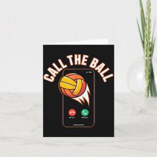 Grappige Call The Ball Volleybal Luipaard Bal Moed Kaart
