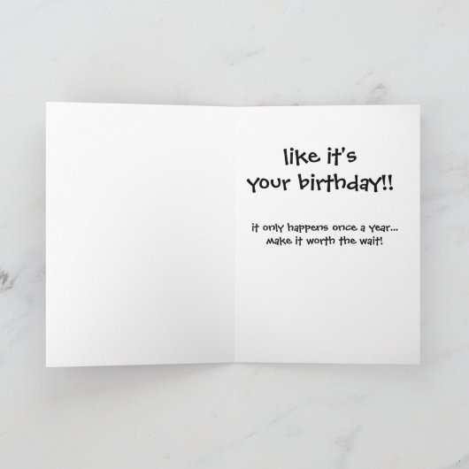 Grappige Camel Kaart, PAR-TAY zoals het is uw verj Kaart (Binnen)