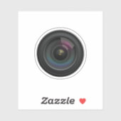 Grappige cameralens fotografie sticker (Vel)