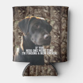 Grappige Camo Duck Hunting Chocolade Lab Bier Blikjeskoeler (Voorkant)