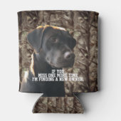 Grappige Camo Duck Hunting Chocolade Lab Bier Blikjeskoeler (Achterkant)