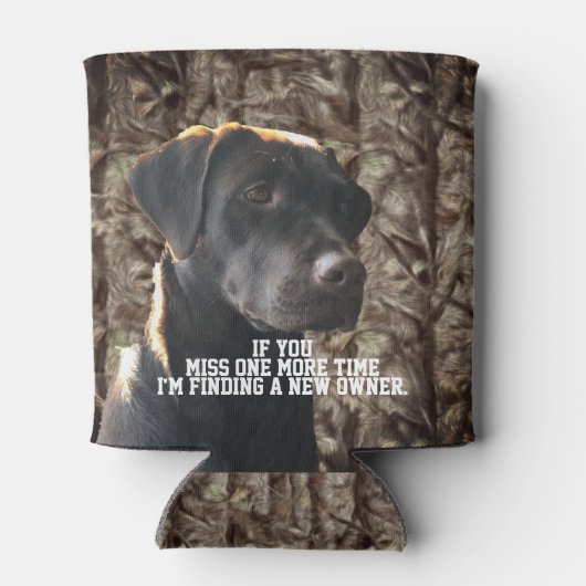 Grappige Camo Duck Hunting Chocolade Lab Bier Blikjeskoeler (Achterkant)