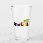 Grappige Camo-foutloze Kameleon Woordspeling Glas (Voorkant)