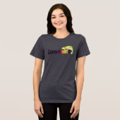Grappige Camo-foutloze Kameleon Woordspeling Tri-Blend Shirt (Voorkant volledig)