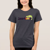 Grappige Camo-foutloze Kameleon Woordspeling Tri-Blend Shirt (Voorkant)