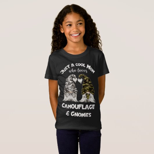 Grappige Camouflage Gnomen voor Cool Mom - Schatti T-shirt (Voorkant volledig)