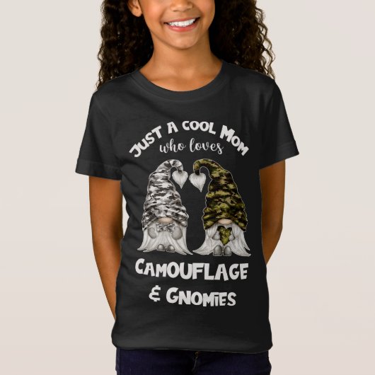 Grappige Camouflage Gnomen voor Cool Mom - Schatti T-shirt (Voorkant)