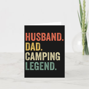 Grappige Camper Echter Vader Camping Legende Vinta Kaart