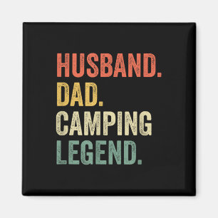 Grappige Camper Echter Vader Camping Legende Vinta Magneet