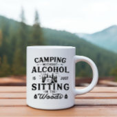 Grappige camper slogan camping drink gezegden mok