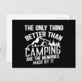 Grappige camper slogan zomer camping citaten feestdagenkaart (Voorkant / Achterkant)