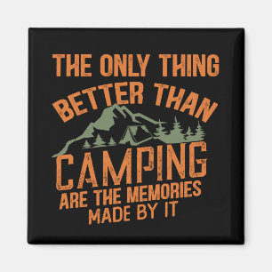 Grappige camper slogan zomer camping citaten magneet
