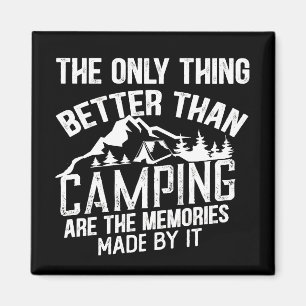 Grappige camper slogan zomer camping citaten magneet
