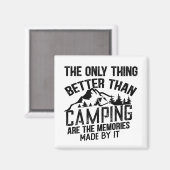 Grappige camper slogan zomer camping citaten magneet (Voorkant / Achterkant)