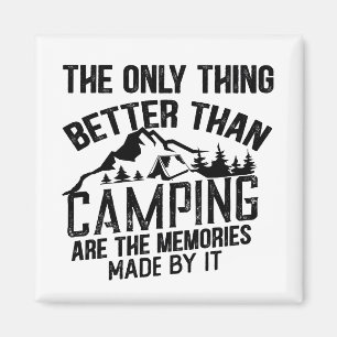 Grappige camper slogan zomer camping citaten magneet