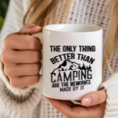 Grappige camper slogan zomer camping citaten mok