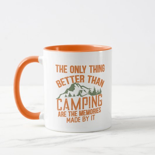 Grappige camper slogan zomer camping citaten mok (Links)