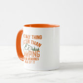 Grappige camper slogan zomer camping citaten mok (Voorkant links)