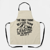 Grappige camper slogan zomer camping citaten schort (Voorkant)