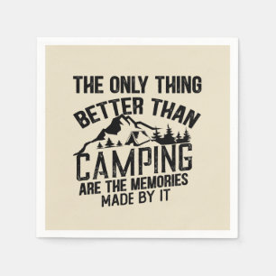 Grappige camper slogan zomer camping citaten servet