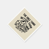 Grappige camper slogan zomer camping citaten servet (Hoek)