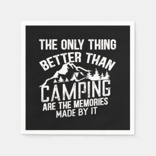 Grappige camper slogan zomer camping citaten servet