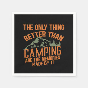 Grappige camper slogan zomer camping citaten servet