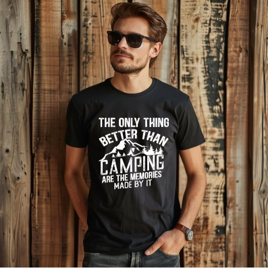 Grappige camper slogan zomer camping citaten t-shirt