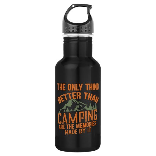 Grappige camper slogan zomer camping citaten waterfles (Voorkant)
