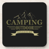 Grappige camping camper gezegden voor campers bier onderzetter (Voorkant)