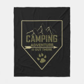 Grappige camping camper gezegden voor campers fleece deken (Voorkant)