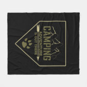 Grappige camping camper gezegden voor campers fleece deken (Voorkant (Horizontaal))