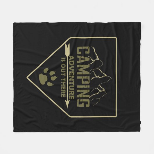 Grappige camping camper gezegden voor campers fleece deken (Voorkant (Horizontaal))