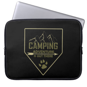 Grappige camping camper gezegden voor campers laptop sleeve