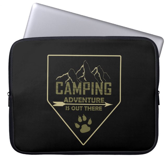 Grappige camping camper gezegden voor campers laptop sleeve (Voorkant)
