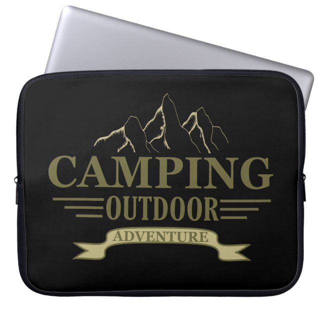 Grappige camping camper gezegden voor campers laptop sleeve (Voorkant)