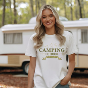 Grappige camping camper gezegden voor campers t-shirt