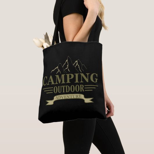 Grappige camping camper gezegden voor campers tote bag (Dichtbij)
