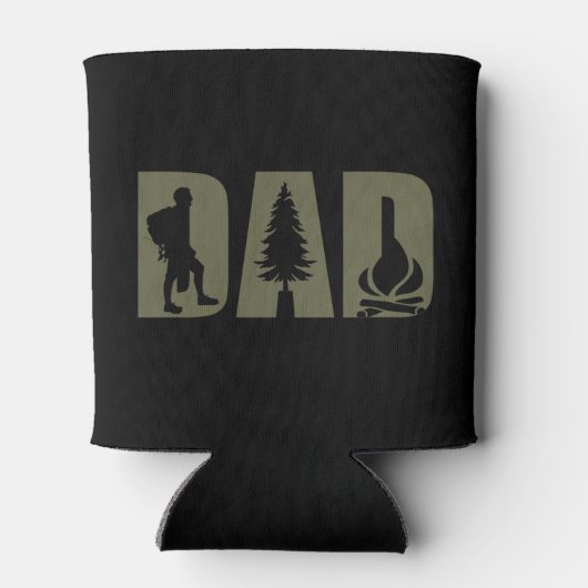 Grappige camping camper wandeltocht vader blikjeskoeler (Achterkant)