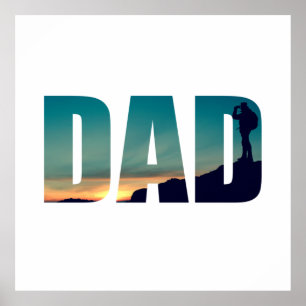 Grappige camping camper wandeltocht vader poster